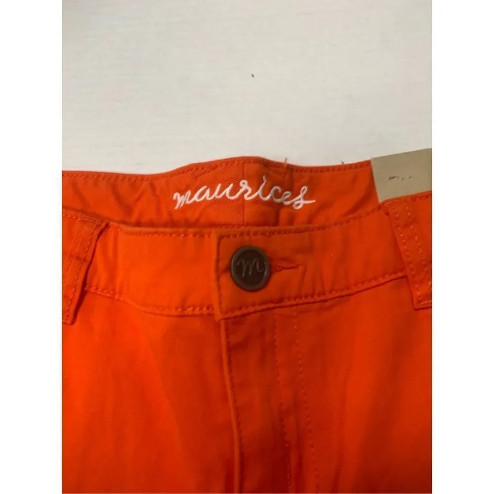 Maurice's Bright Orange Skinny Jeans